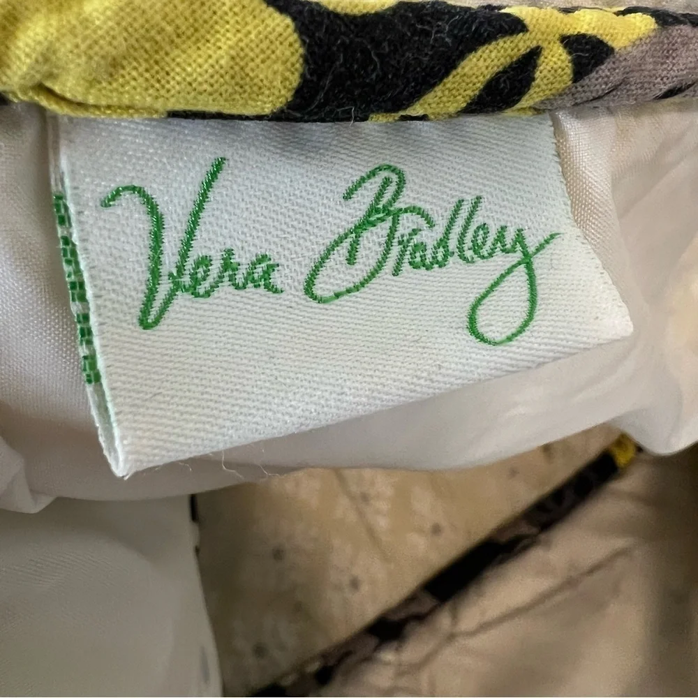 VERA BRADLEY Baroque 2010 Stroll Around Baby Diaper Bag Tote Black Yellow Y2K
